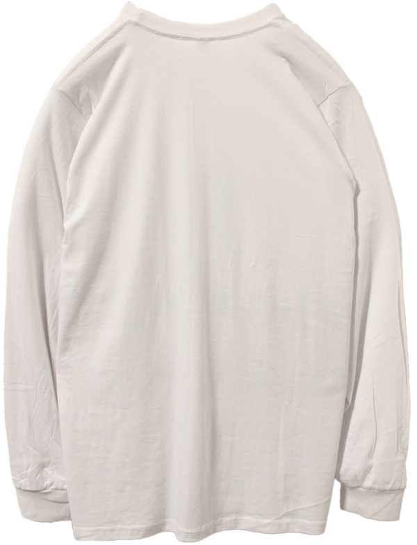 K POP CULTURE TRADITIONAL "GOD LISTEN TO ME" L/S TEE WHITE