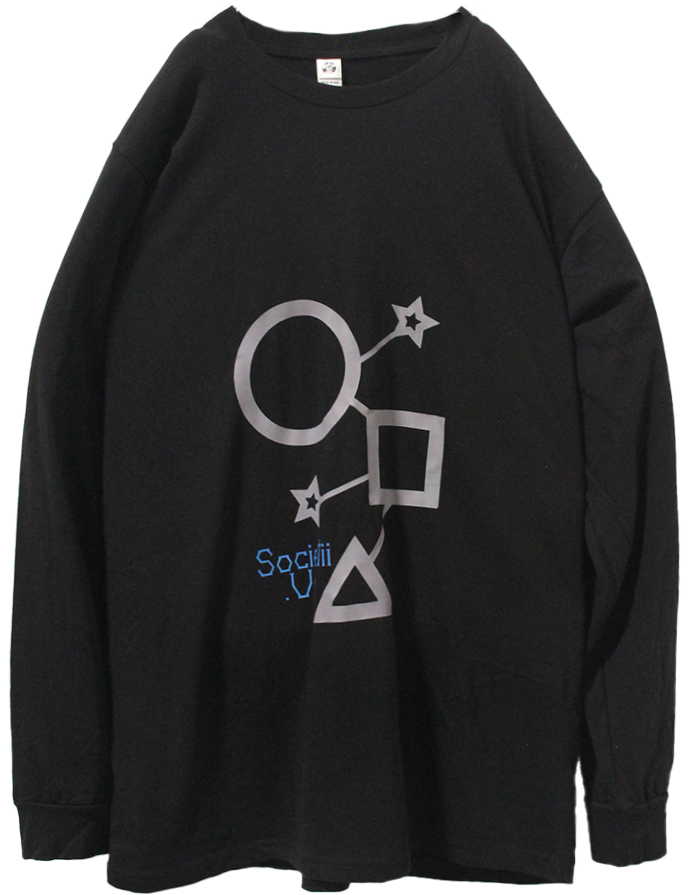 SPACE EARTH PEOPLE L/S BLACK