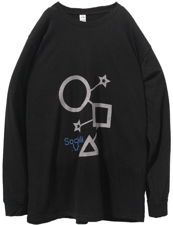 SPACE EARTH PEOPLE L/S BLACK