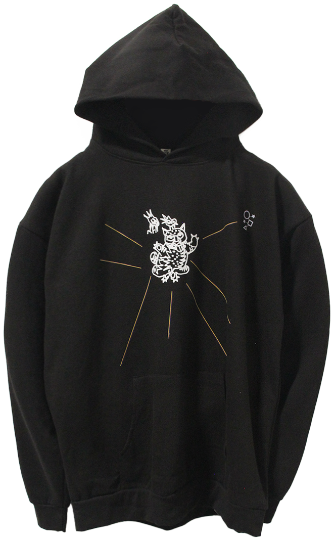 K POP CULTURE TIGER HOODIE BLACK