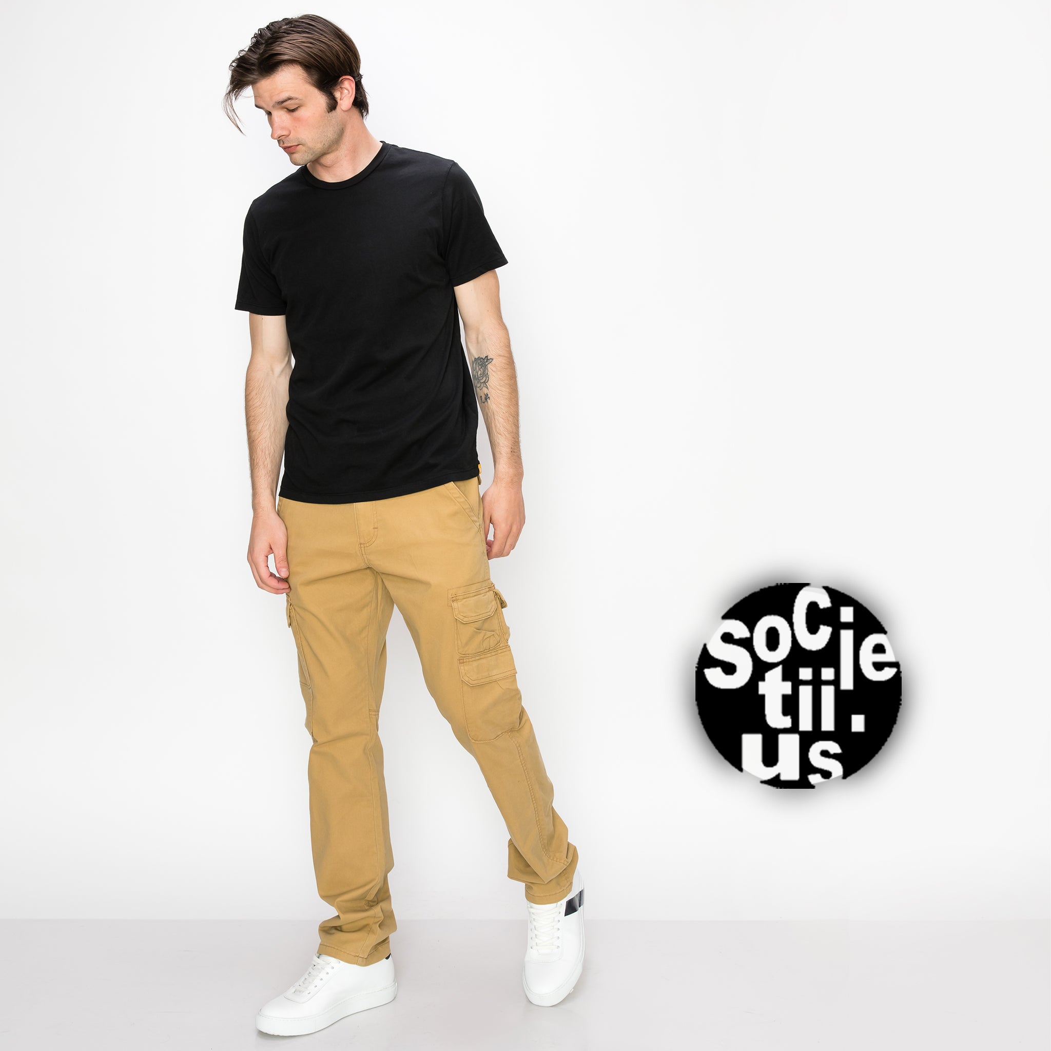 COTTON BASIC CREW NECK TEE