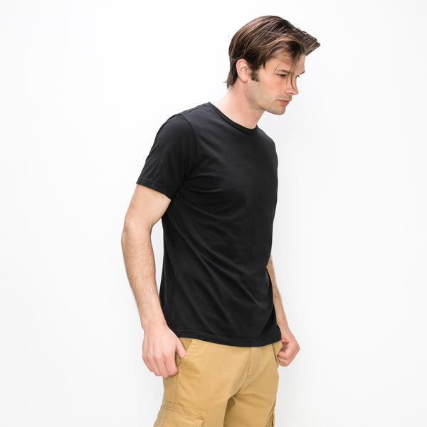 COTTON BASIC CREW NECK TEE