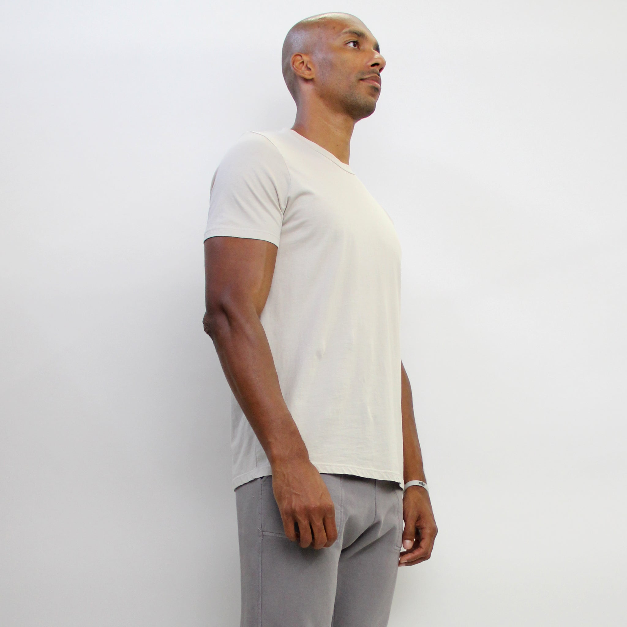 COTTON BASIC CREW NECK TEE