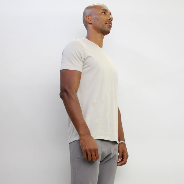 COTTON BASIC CREW NECK TEE