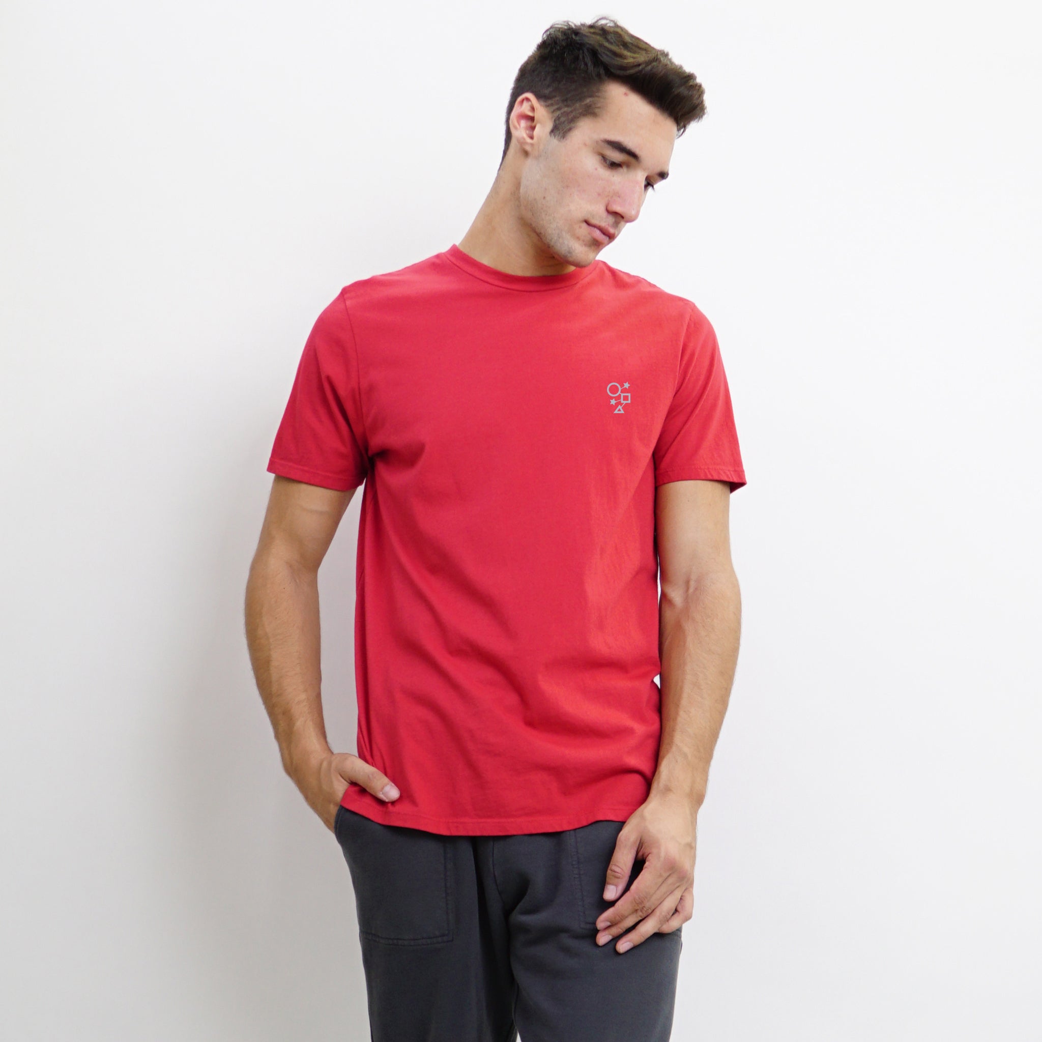 COTTON BASIC CREW NECK TEE