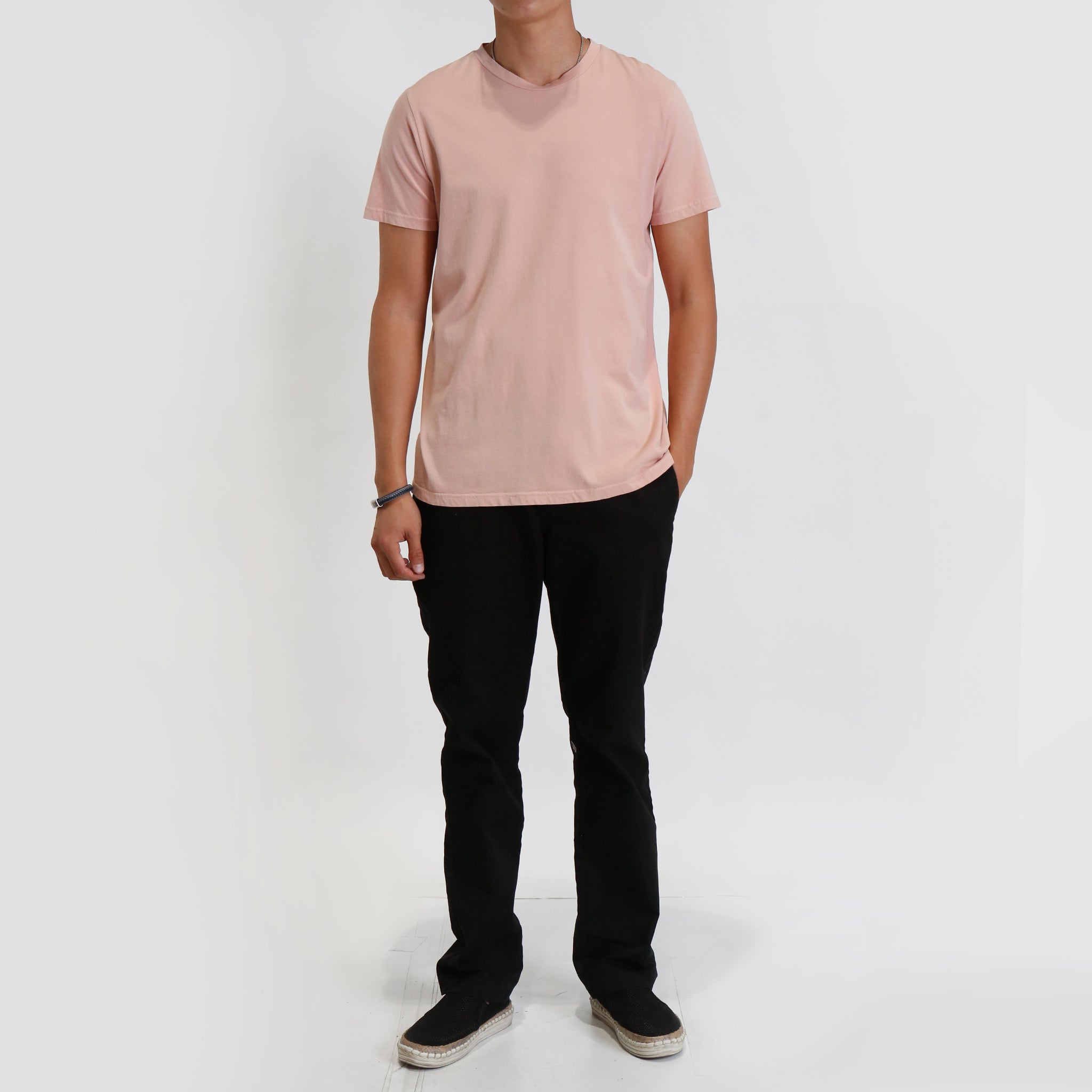 COTTON BASIC CREW NECK TEE