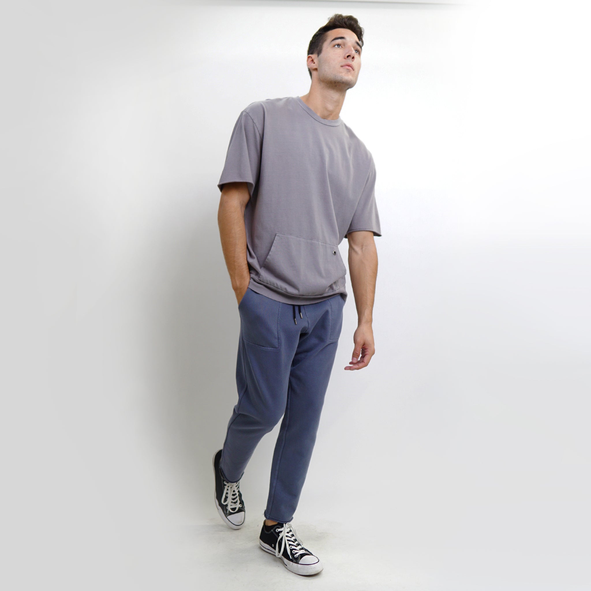 PREMIUM COTTON GROMMET POCKET TEE MEN