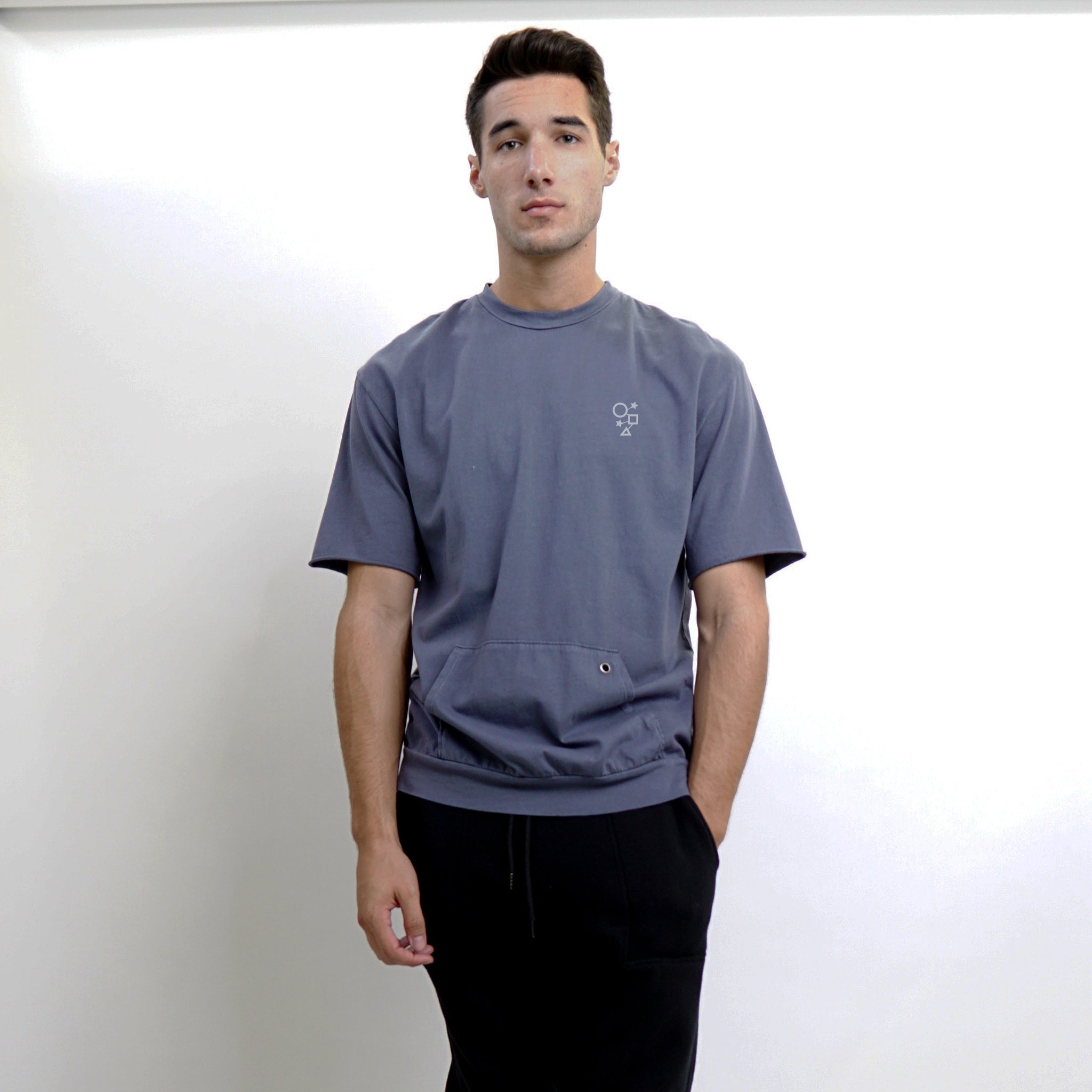 PREMIUM COTTON GROMMET POCKET TEE MEN