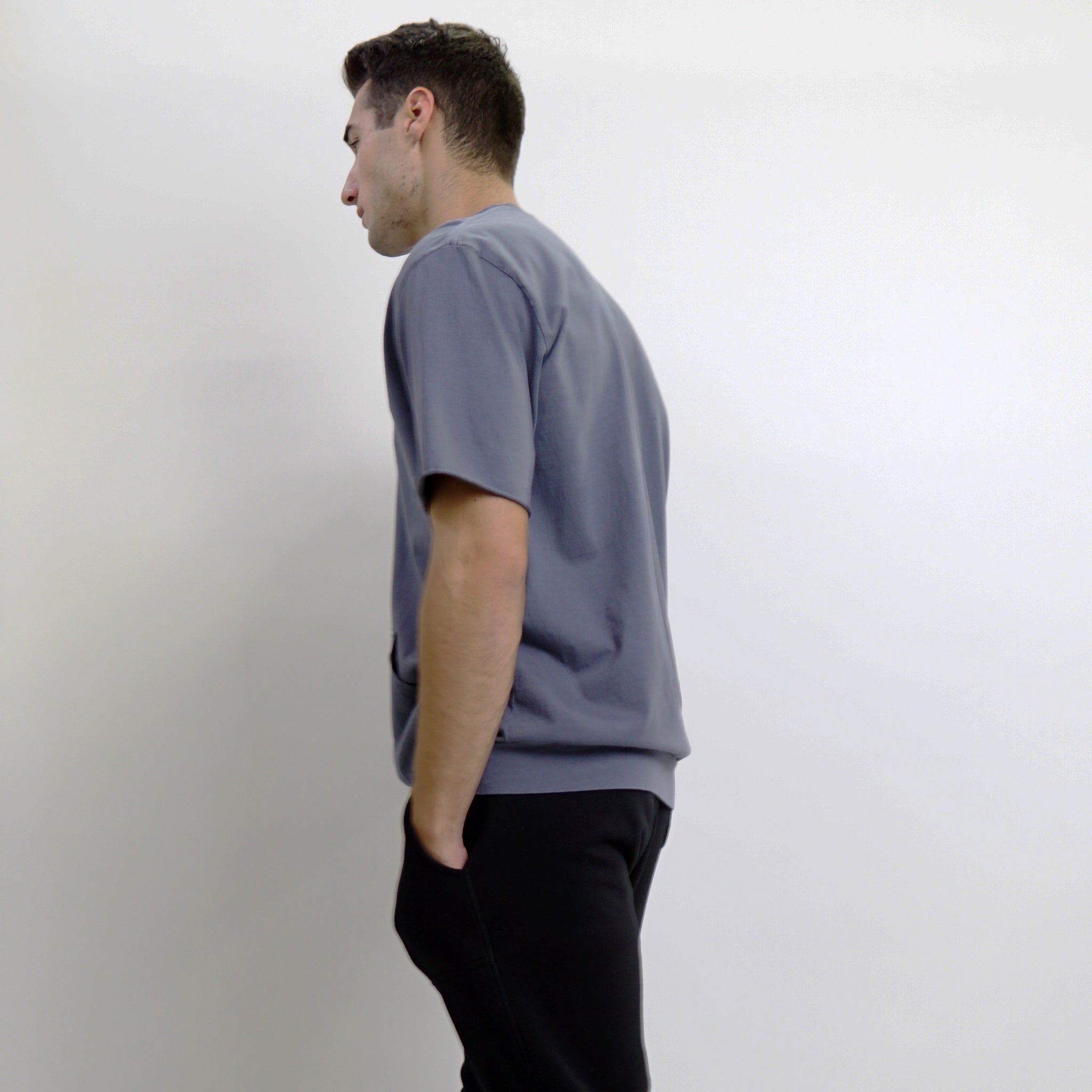 PREMIUM COTTON GROMMET POCKET TEE MEN