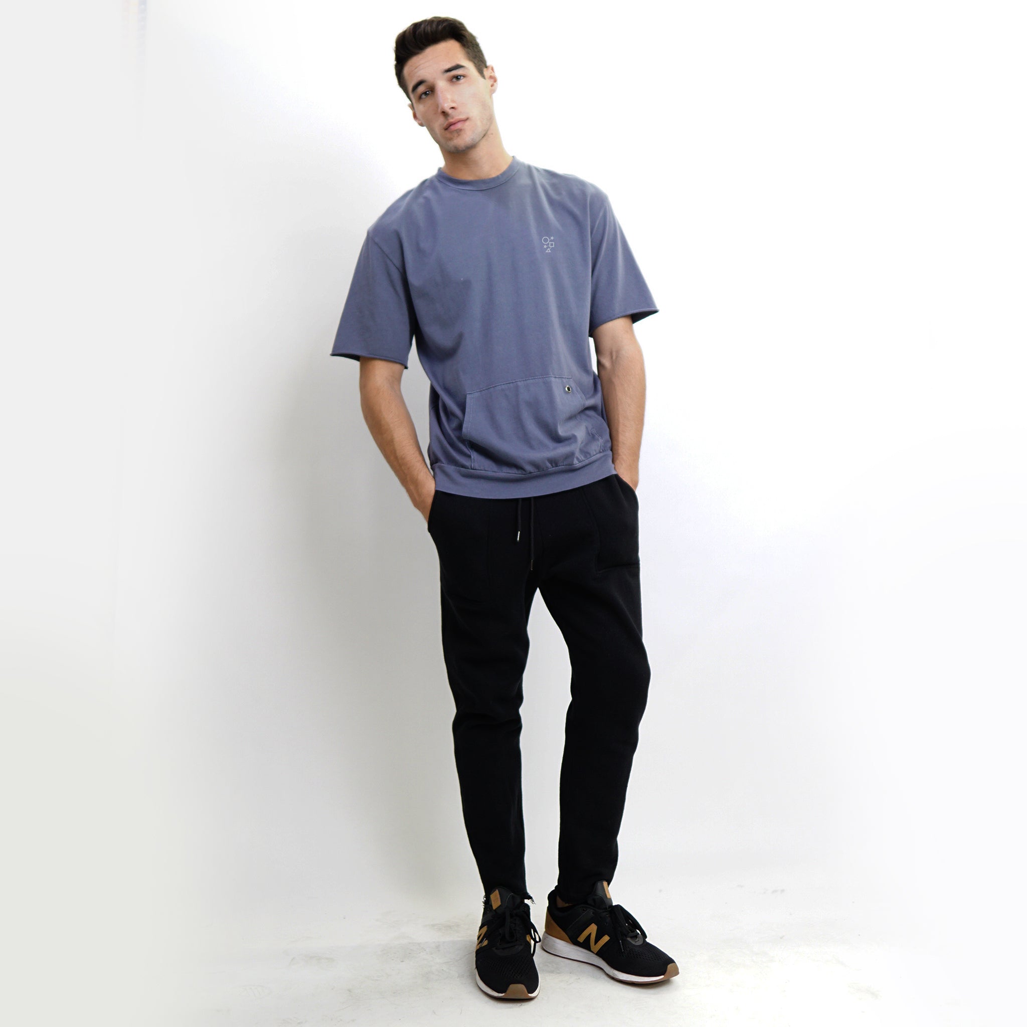 PREMIUM COTTON GROMMET POCKET TEE MEN