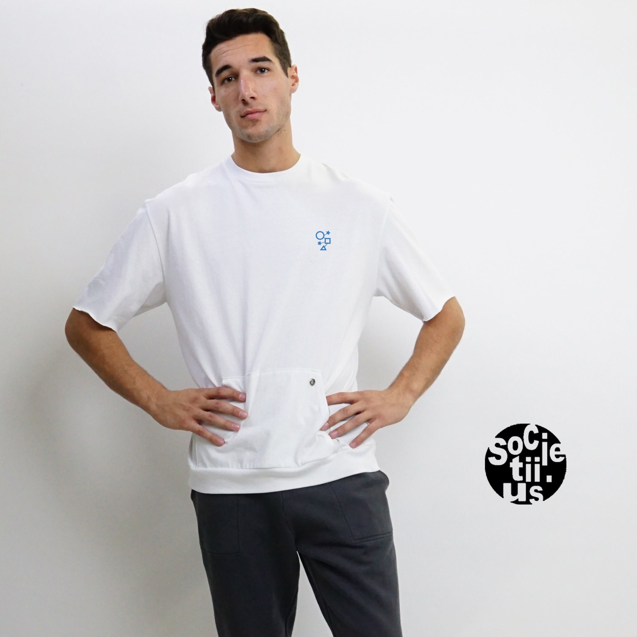 PREMIUM COTTON GROMMET POCKET TEE MEN