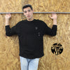 PREMIUM COTTON FRONT SEAMED AND GROMMETS SWEATSHIRT