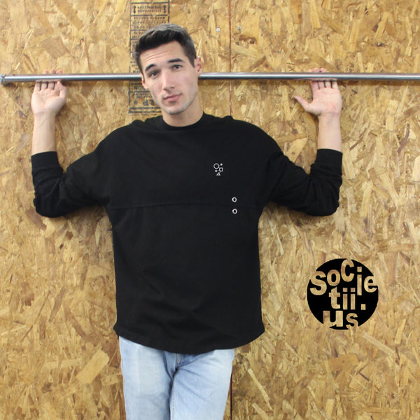 PREMIUM COTTON FRONT SEAMED AND GROMMETS SWEATSHIRT