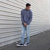 PREMIUM COTTON FRONT SEAMED AND GROMMETS SWEATSHIRT