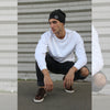 PREMIUM COTTON FRONT SEAMED AND GROMMETS SWEATSHIRT