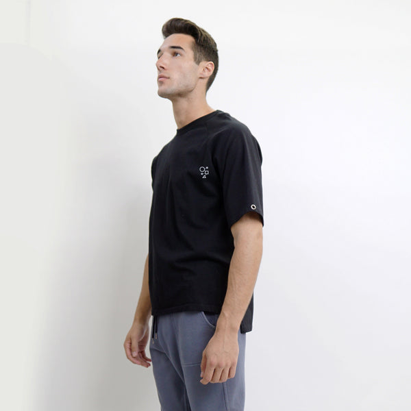 PREMIUM COTTON RAGLAN GROMMET DETAIL ELBOW SLEEVE MEN