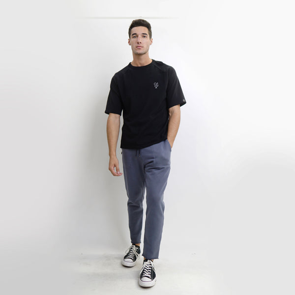 PREMIUM COTTON RAGLAN GROMMET DETAIL ELBOW SLEEVE MEN
