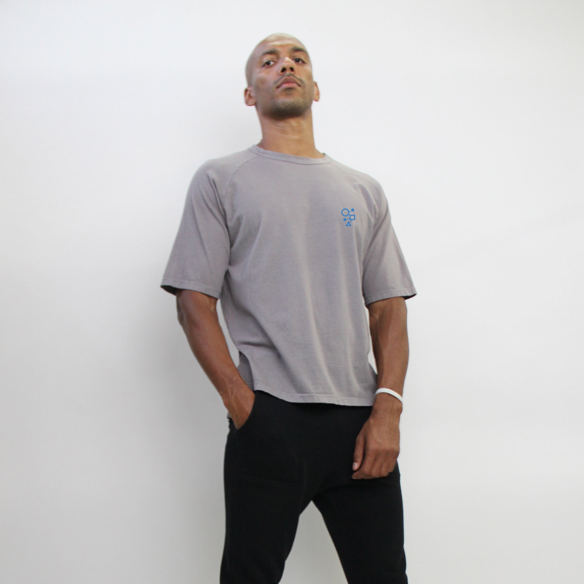 PREMIUM COTTON RAGLAN GROMMET DETAIL ELBOW SLEEVE MEN