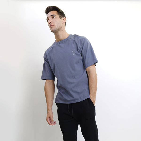 PREMIUM COTTON RAGLAN GROMMET DETAIL ELBOW SLEEVE MEN
