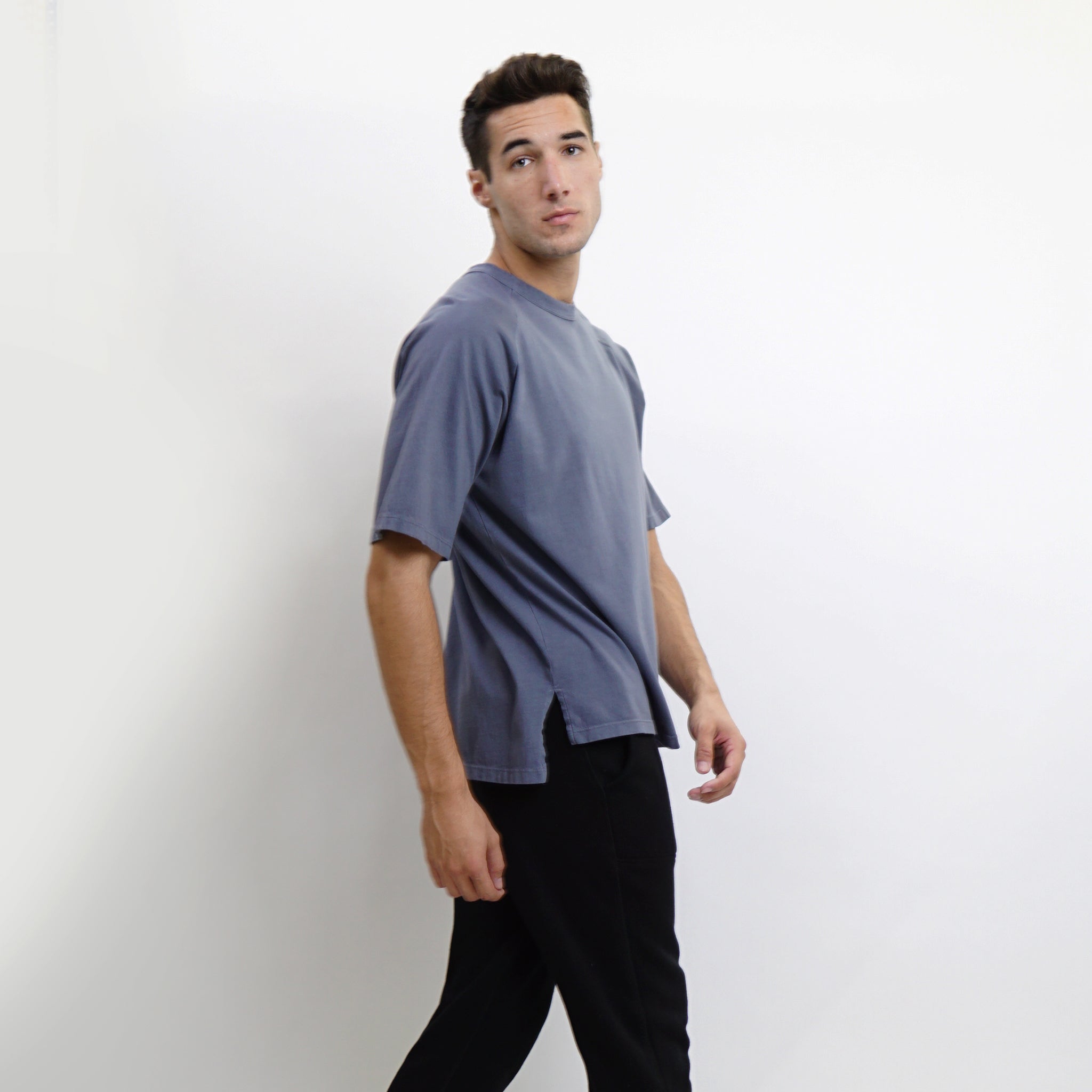 PREMIUM COTTON RAGLAN GROMMET DETAIL ELBOW SLEEVE MEN