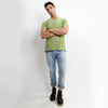 COTTON BASIC V NECK TEE