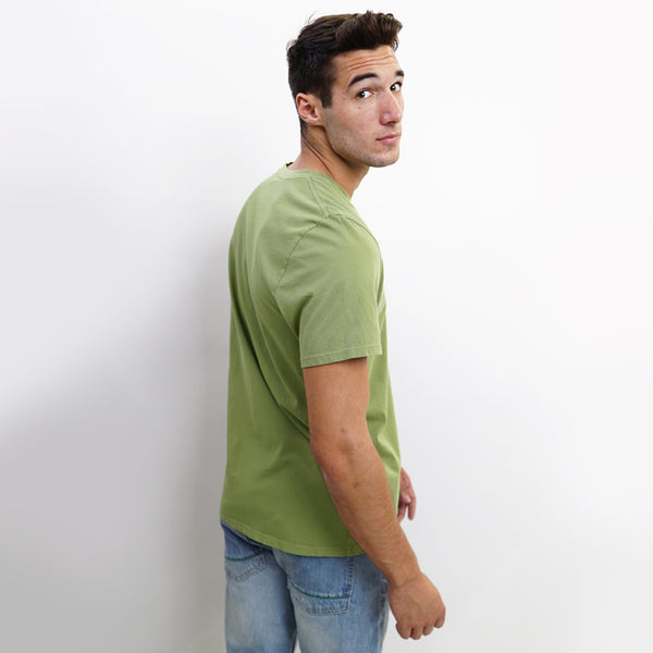COTTON BASIC V NECK TEE
