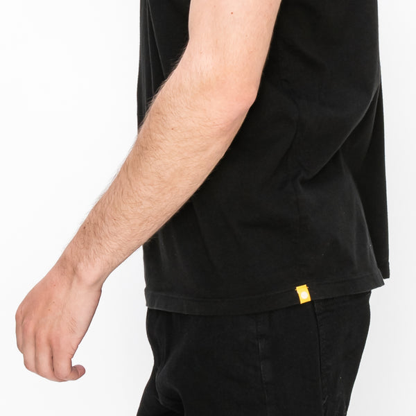 COTTON BASIC V NECK TEE