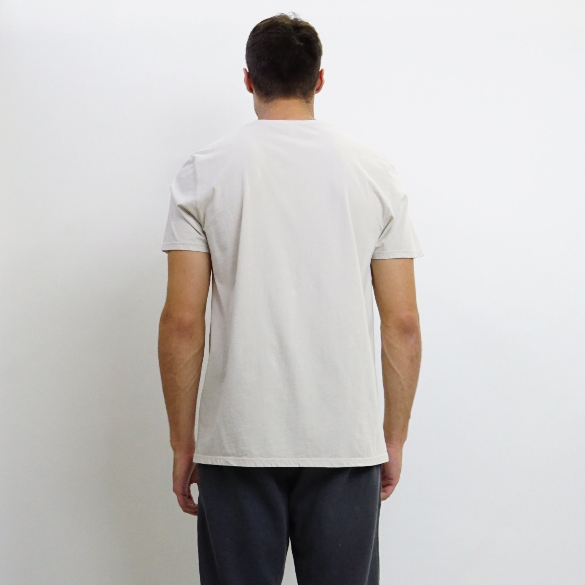 COTTON BASIC V NECK TEE