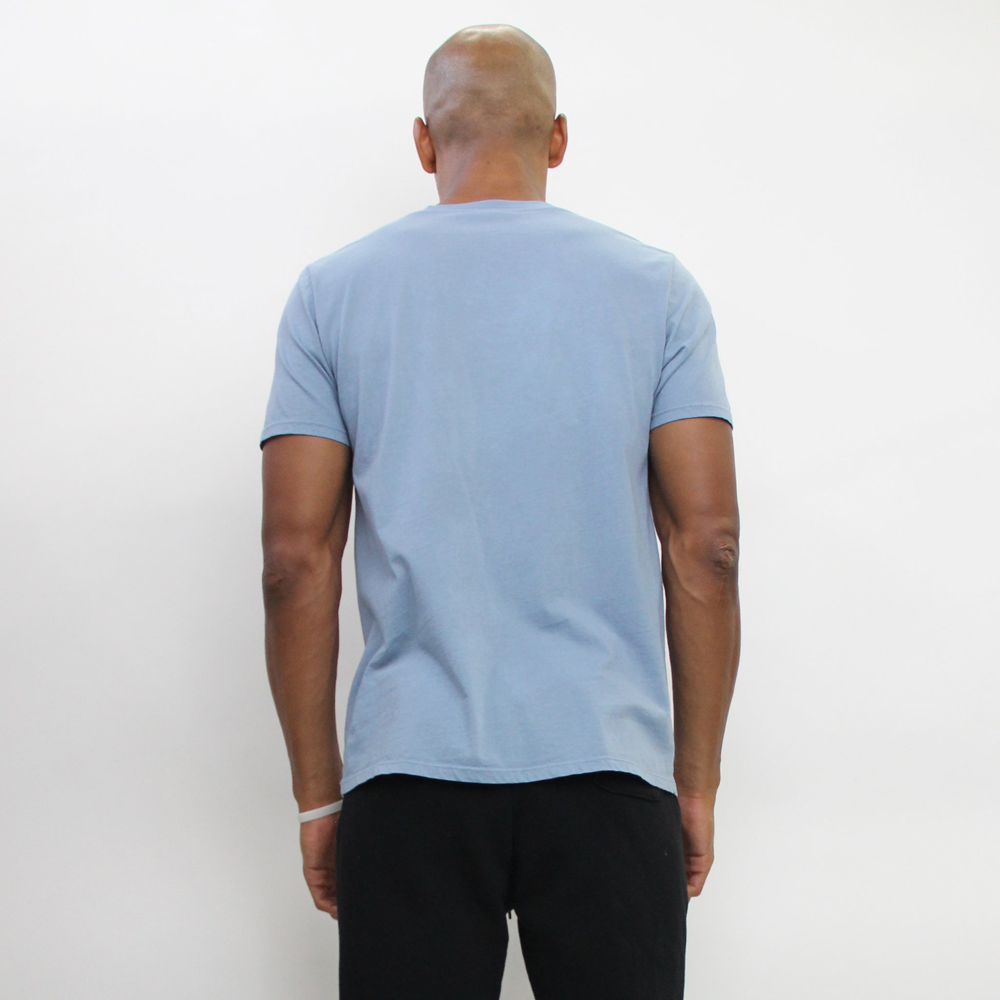 COTTON BASIC V NECK TEE