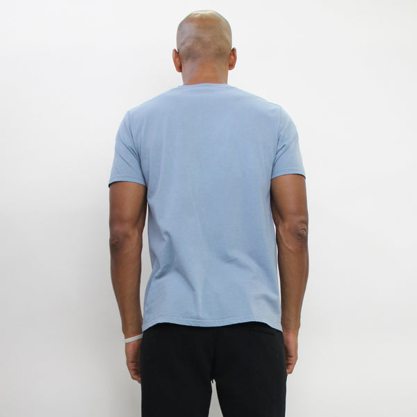 COTTON BASIC V NECK TEE