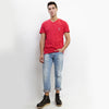 COTTON BASIC V NECK TEE