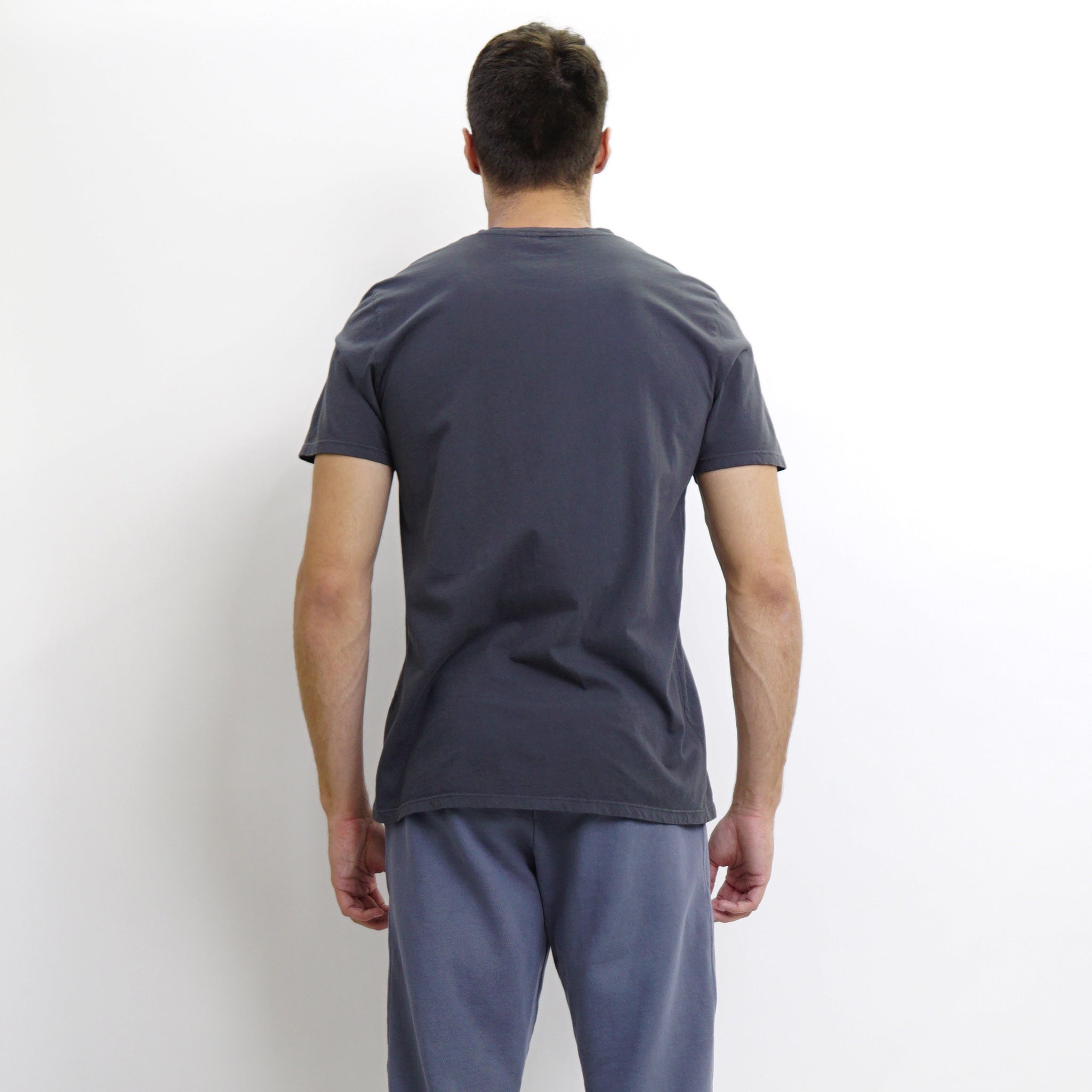 COTTON BASIC V NECK TEE