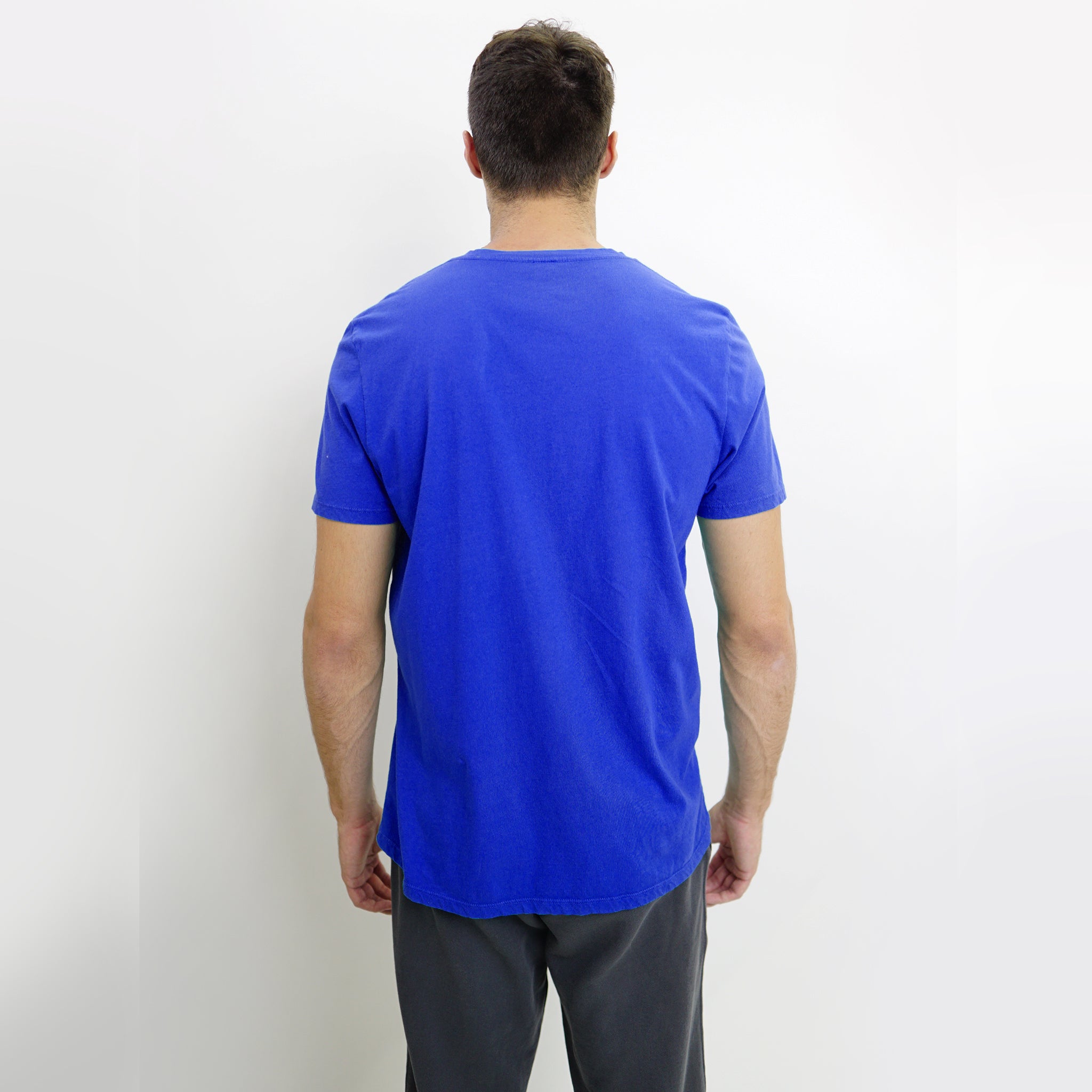 COTTON BASIC V NECK TEE