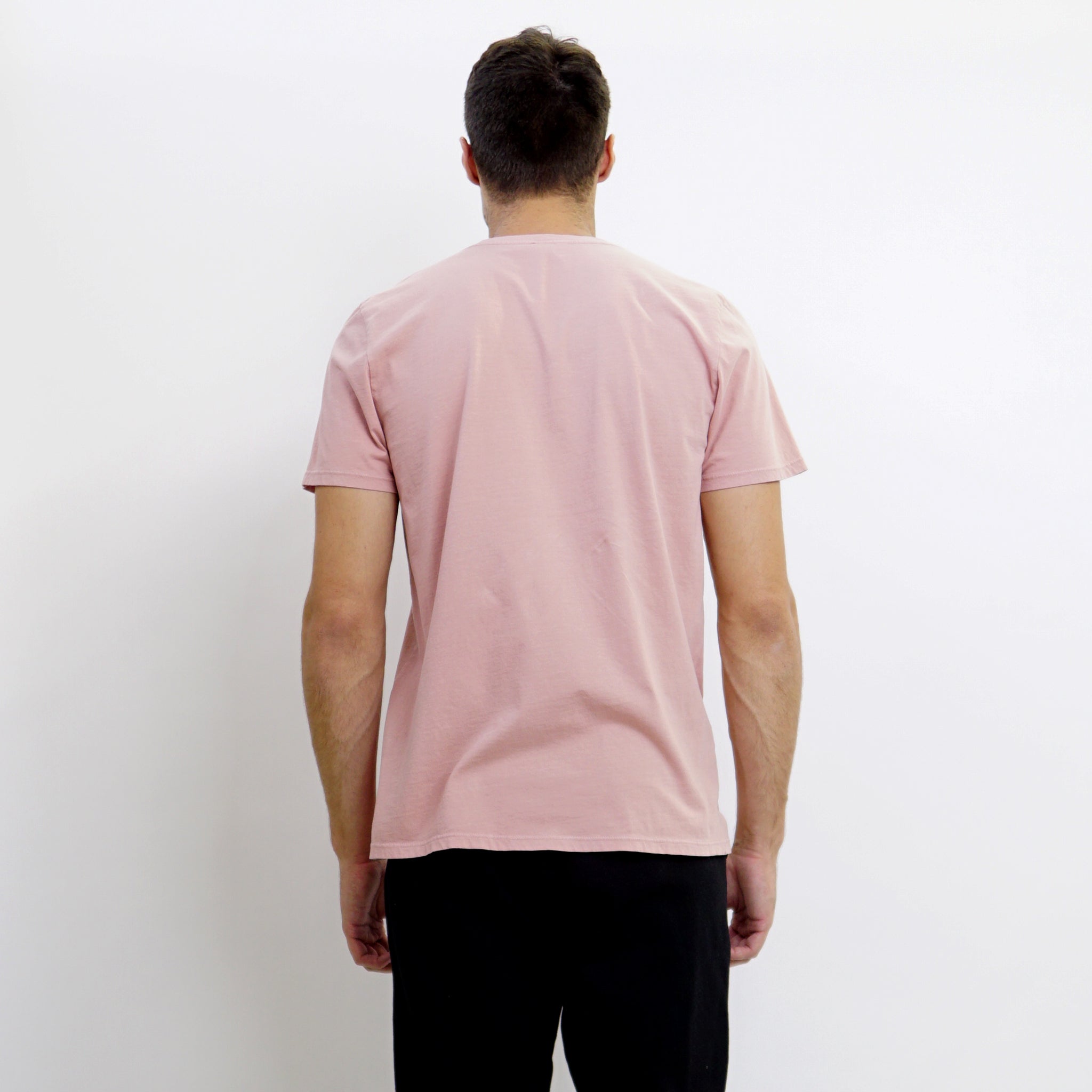 COTTON BASIC V NECK TEE