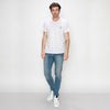 COTTON BASIC V NECK TEE