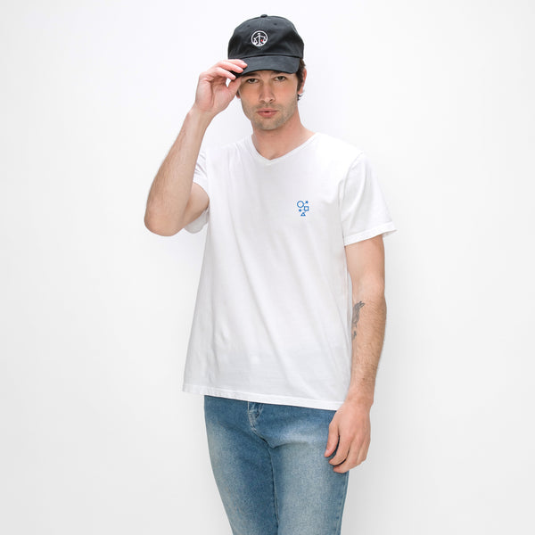 COTTON BASIC V NECK TEE